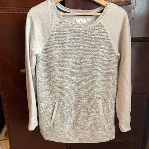 Gray and White Shimmer Tunic Lou & Grey XS